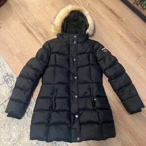 Pajar Roxy Fox Fur-Trim Down Parka - Size Large
